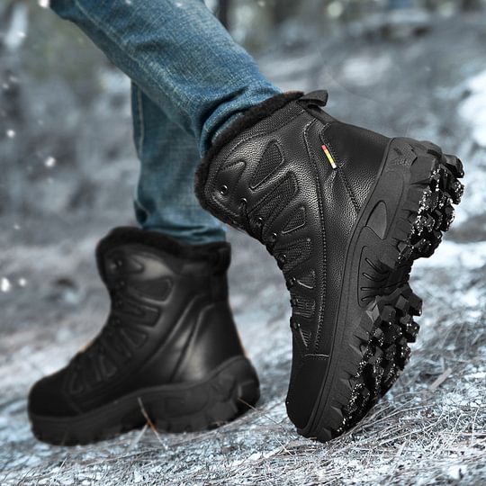 Herren-Kampfstiefel wasserdicht, rutschfest, Wanderstiefel, durchtrittsicher, verstauchungssicher, Arbeitsstiefel
