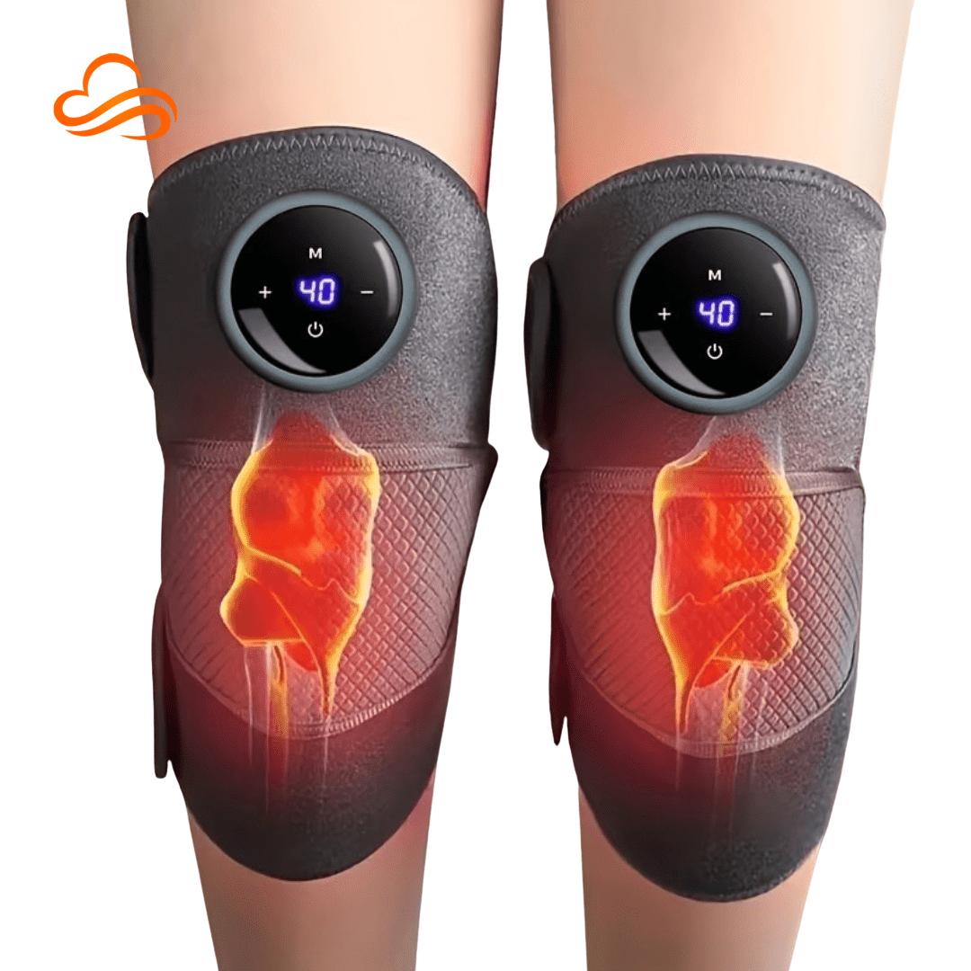 Massageador Portátil 3 em 1 (Joelho, Ombro, Perna) – Terapia de Calor e Vibração para Alívio da Dor Articular