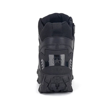 Herren-Kampfstiefel wasserdicht, rutschfest, Wanderstiefel, durchtrittsicher, verstauchungssicher, Arbeitsstiefel