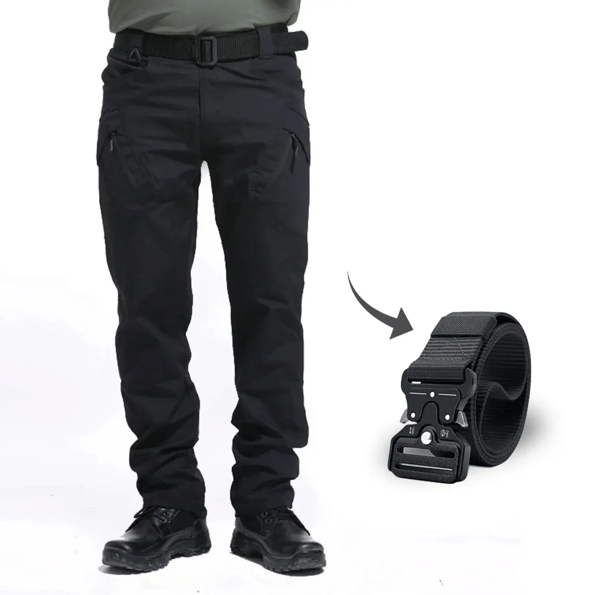 Kampftaugliche taktische Hose mit kostenlosem Gürtel – Rüste dich für den Einsatz!